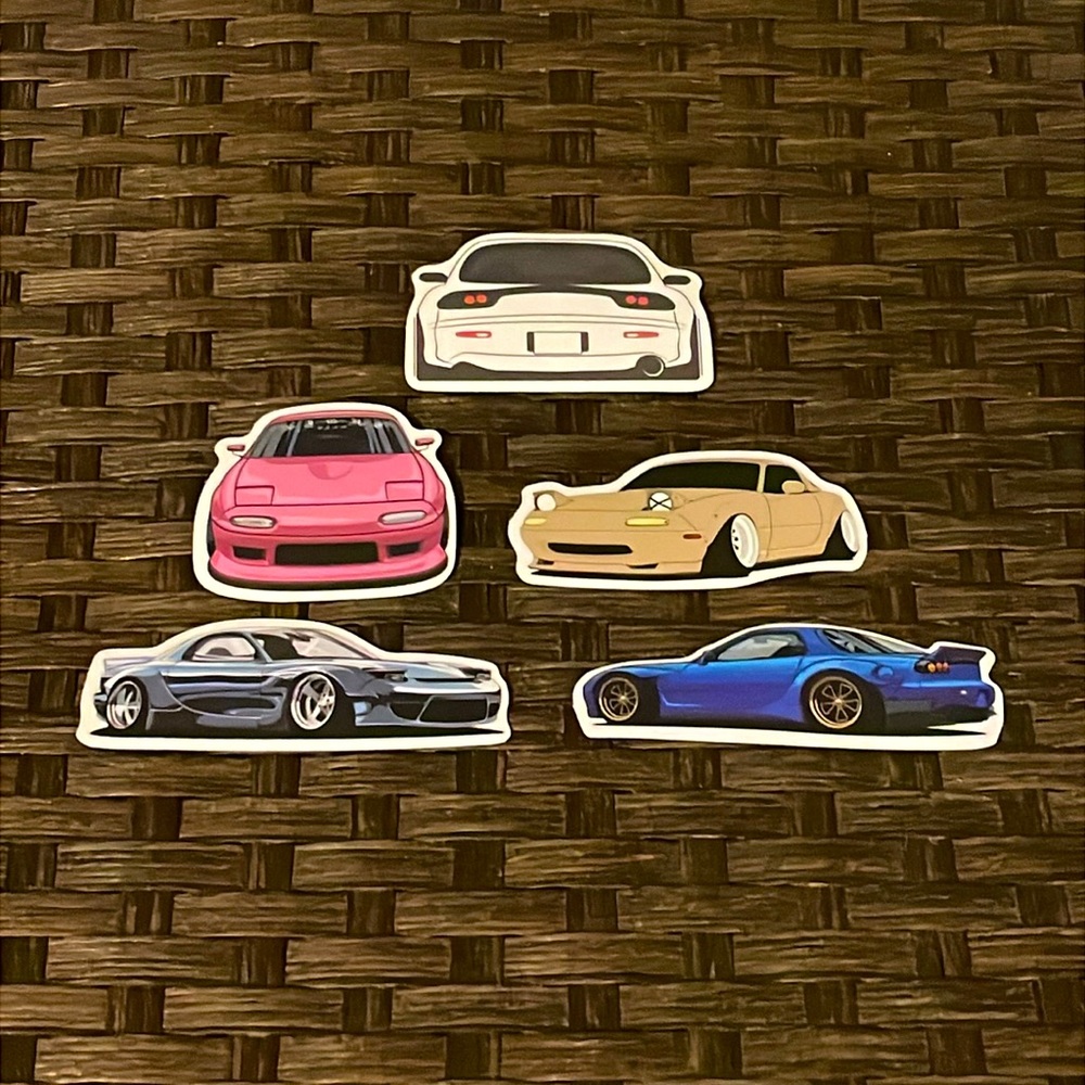 NEW JDM Lot of 5 Mazda Stickers